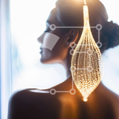 Intra Συλλεκτικό Ξύλινο Παζλ Plywood  4mm - Γυναίκα που φορά διακοσμητικό κάλυμμα κεφαλής απολαμβάνοντας δραστηριότητα χαλάρωσης Σε Ξύλινο Κουτί - Διαστάσεις: 10x10 cm – 25 κομμάτια - Image 1