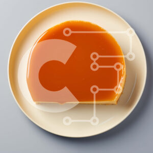 Intra Συλλεκτικό Ξύλινο Παζλ Plywood  4mm - Νόστιμο κομμάτι κέικ με σάλτσα καραμέλας Σε Ξύλινο Κουτί - Διαστάσεις: 10x10 cm – 25 κομμάτια