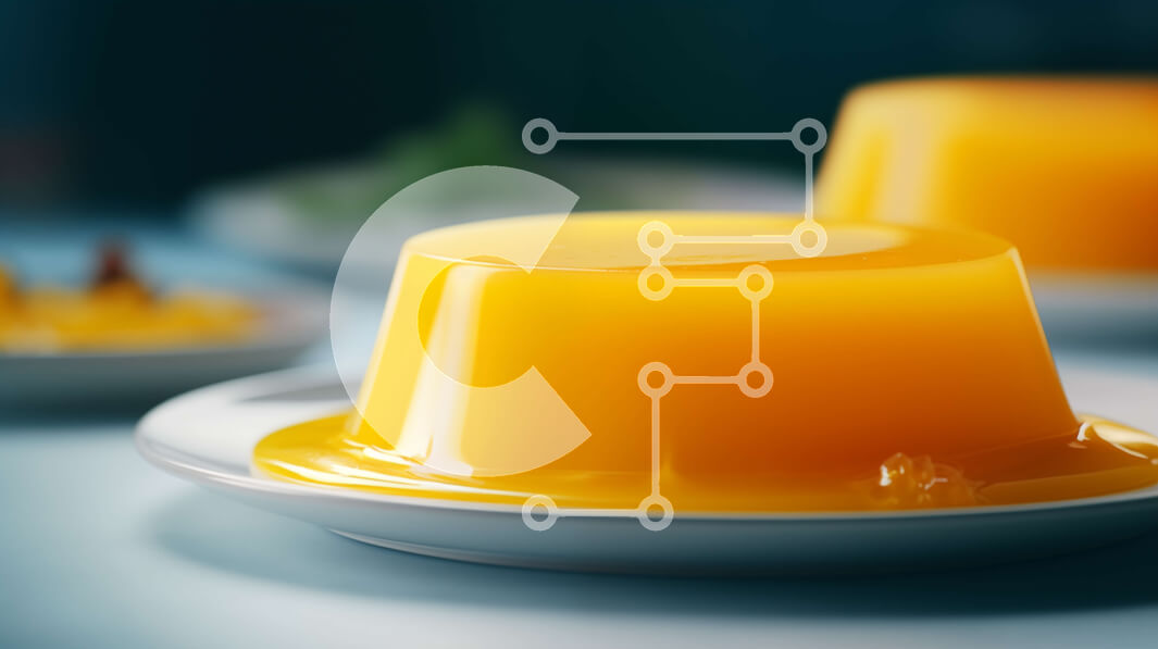 Intra Συλλεκτικό Ξύλινο Παζλ Plywood  4mm - Λαχταριστά επιδόρπια με ζελέ πορτοκαλιού Σε Ξύλινο Κουτί - Διαστάσεις: 10x10 cm – 25 κομμάτια