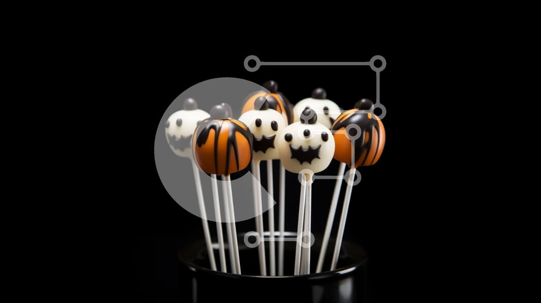 Intra Συλλεκτικό Ξύλινο Παζλ Plywood  4mm - Cake Pops με θέμα το Halloween Σε Ξύλινο Κουτί - Διαστάσεις: 10x10 cm – 25 κομμάτια
