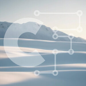 Intra Συλλεκτικό Ξύλινο Παζλ Plywood  4mm - Χιονισμένο τοπίο με βουνά και σκιέρ Σε Ξύλινο Κουτί - Διαστάσεις: 10x10 cm – 25 κομμάτια