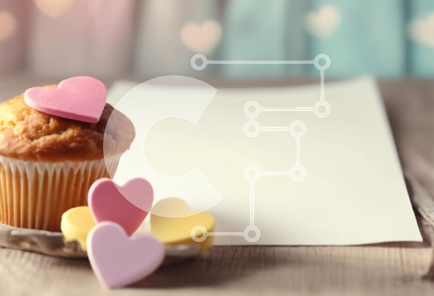 Intra Συλλεκτικό Ξύλινο Παζλ Plywood  4mm - Cupcake με καραμέλες σε σχήμα καρδιάς Σε Ξύλινο Κουτί - Διαστάσεις: 10x10 cm – 25 κομμάτια