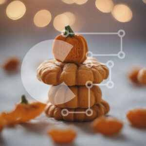 Intra Συλλεκτικό Ξύλινο Παζλ Plywood  4mm - Στοίβα μπισκότα σε σχήμα κολοκύθας Σε Ξύλινο Κουτί - Διαστάσεις: 10x10 cm – 25 κομμάτια