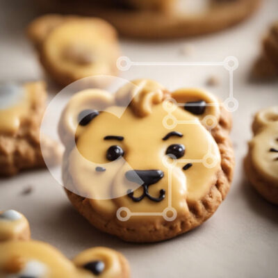 Intra Συλλεκτικό Ξύλινο Παζλ Plywood  4mm - Μπισκότα σε σχήμα λιονταριού και αρκούδας Σε Ξύλινο Κουτί - Διαστάσεις: 10x10 cm – 25 κομμάτια - Image 1