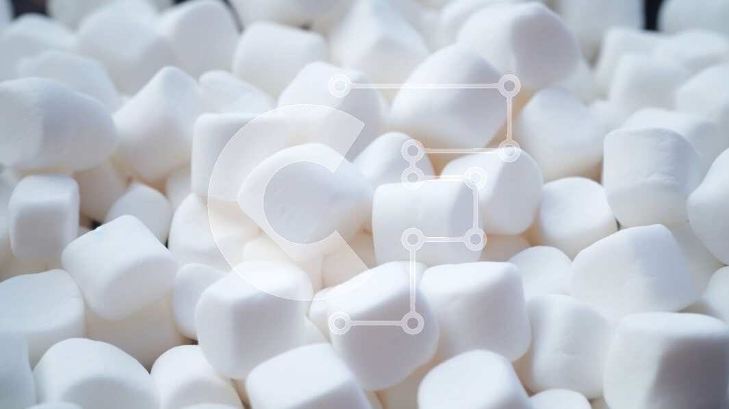 Intra Συλλεκτικό Ξύλινο Παζλ Plywood  4mm - Σωρός από White Marshmallows Σε Ξύλινο Κουτί - Διαστάσεις: 10x10 cm – 25 κομμάτια