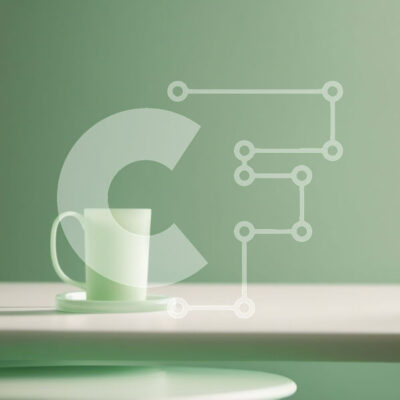 Intra Συλλεκτικό Ξύλινο Παζλ Plywood 4mm - Πράσινο φλιτζάνι καφέ στο άδειο λευκό τραπέζι Σε Ξύλινο Κουτί - Διαστάσεις: 10x10 cm – 25 κομμάτια - Image 1