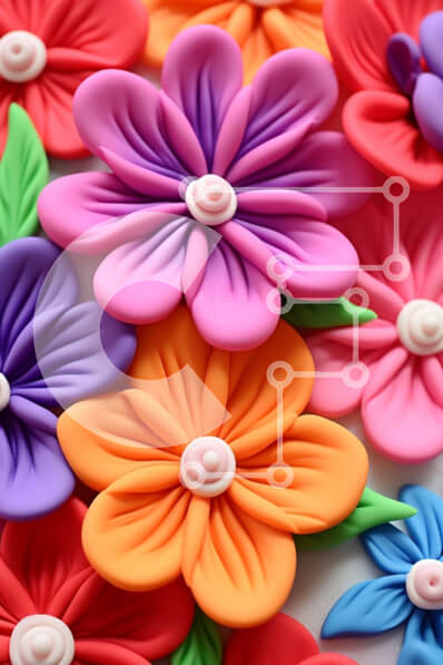 Intra Συλλεκτικό Ξύλινο Παζλ Plywood  4mm - Πολύχρωμη ανθοσυνθέσεις σε κύκλο Σε Ξύλινο Κουτί - Διαστάσεις: 10x10 cm – 25 κομμάτια