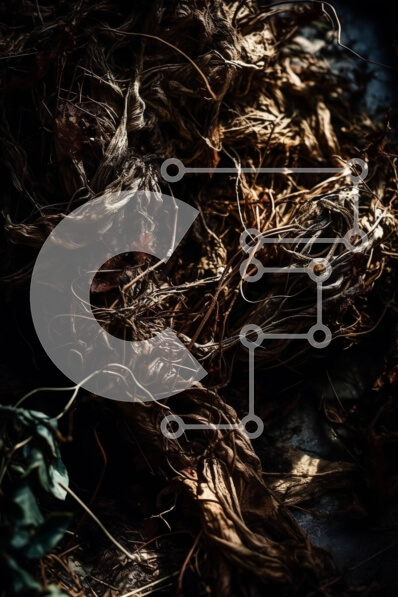 Intra Συλλεκτικό Ξύλινο Παζλ Plywood  4mm - Σωρός αποξηραμένων φύλλων και κλαδιών στο έδαφος - Φωτογραφία στοκ της φύσης Σε Ξύλινο Κουτί - Διαστάσεις: 10x10 cm – 25 κομμάτια