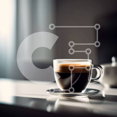 Intra Συλλεκτικό Ξύλινο Παζλ Plywood 4mm - Πρωινός καφές με θέα στον ορίζοντα της πόλης Σε Ξύλινο Κουτί - Διαστάσεις: 10x10 cm – 25 κομμάτια - Image 1