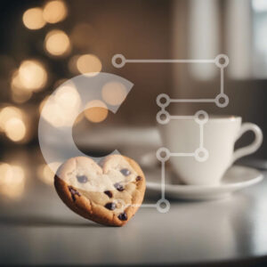 Intra Συλλεκτικό Ξύλινο Παζλ Plywood  4mm - Μπισκότο σε σχήμα καρδιάς με φλιτζάνια καφέ Σε Ξύλινο Κουτί - Διαστάσεις: 10x10 cm – 25 κομμάτια