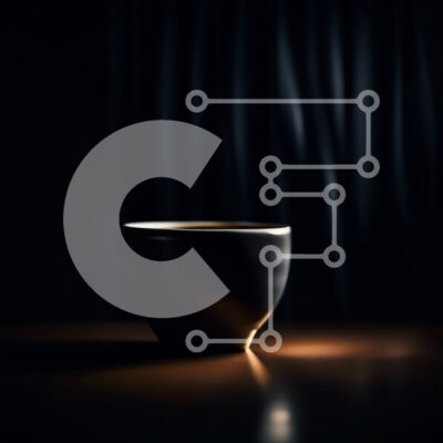 Intra Συλλεκτικό Ξύλινο Παζλ Plywood  4mm - Κομψή εικόνα του μαύρου φλιτζάνι καφέ σε ένα ξύλινο τραπέζι Σε Ξύλινο Κουτί - Διαστάσεις: 10x10 cm – 25 κομμάτια - Image 1