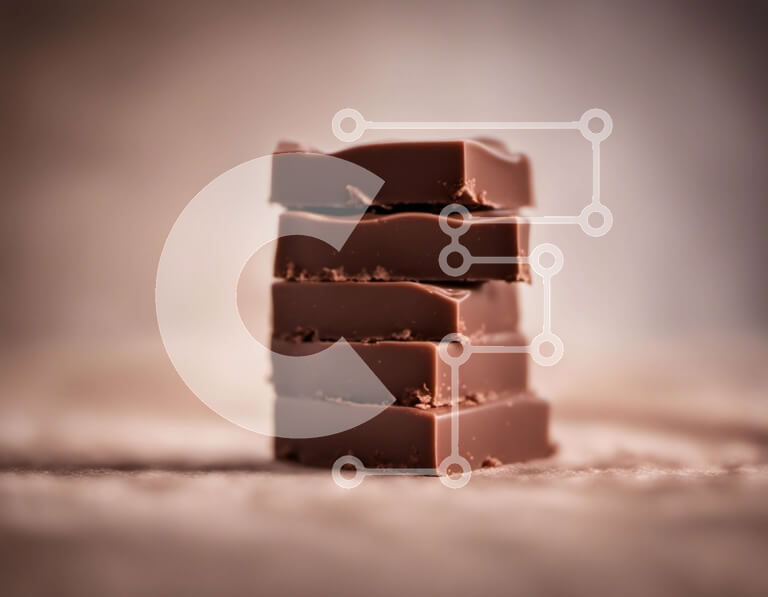 Intra Συλλεκτικό Ξύλινο Παζλ Plywood  4mm - Στοίβα από μπάρες μαύρης σοκολάτας Σε Ξύλινο Κουτί - Διαστάσεις: 10x10 cm – 25 κομμάτια