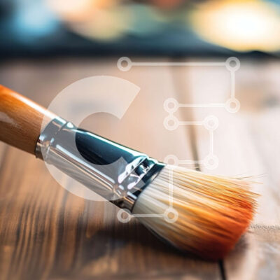 Intra Συλλεκτικό Ξύλινο Παζλ Plywood  4mm - Vintage πινέλο μακιγιάζ σε παλιό ξύλινο τραπέζι Σε Ξύλινο Κουτί - Διαστάσεις: 10x10 cm – 25 κομμάτια - Image 1