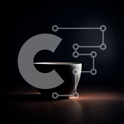 Intra Συλλεκτικό Ξύλινο Παζλ Plywood  4mm - Απλοποιημένη εικόνα ενός μαύρου φλιτζάνι καφέ σε ένα σκούρο ξύλινο τραπέζι Σε Ξύλινο Κουτί - Διαστάσεις: 10x10 cm – 25 κομμάτια - Image 1