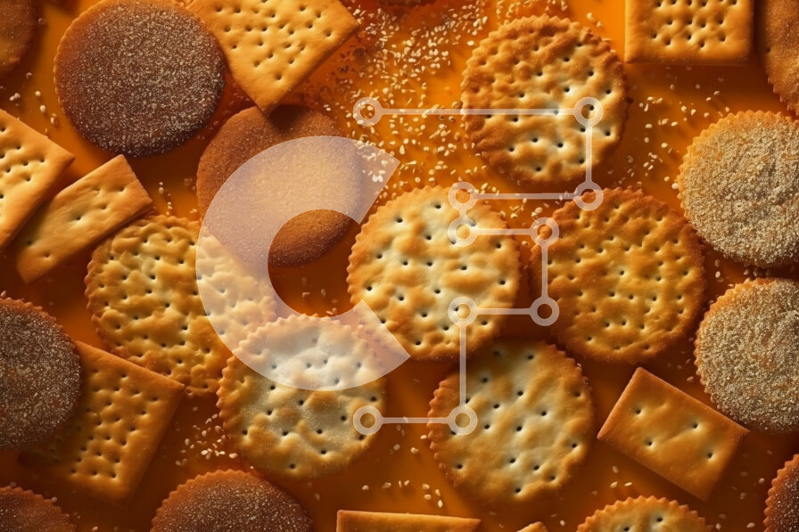 Intra Συλλεκτικό Ξύλινο Παζλ Plywood  4mm - Στόμα τυρί και πιάτο κράκερ από κοντά Σε Ξύλινο Κουτί - Διαστάσεις: 10x10 cm – 25 κομμάτια