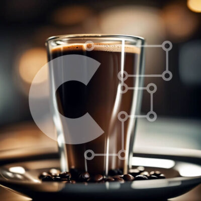 Intra Συλλεκτικό Ξύλινο Παζλ Plywood  4mm - Κοντινή λήψη ενός σκούρου καφέ εσπρέσο με ατμό Σε Ξύλινο Κουτί - Διαστάσεις: 10x10 cm – 25 κομμάτια - Image 1