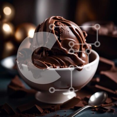 Intra Συλλεκτικό Ξύλινο Παζλ Plywood  4mm - Αφεθείτε στον πλούτο της σοκολάτας με αυτό το λαχταριστό μπολ παγωτού Σε Ξύλινο Κουτί - Διαστάσεις: 10x10 cm – 25 κομμάτια - Image 1