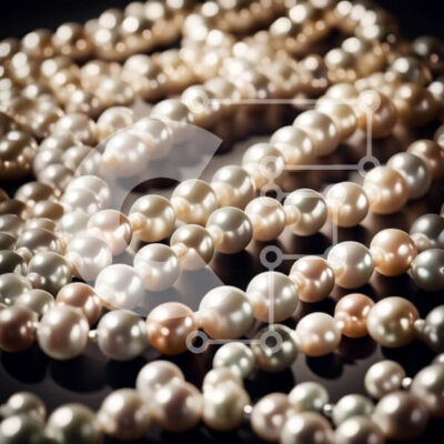 Intra Συλλεκτικό Ξύλινο Παζλ Plywood  4mm - Υπέροχη κινηματογράφηση σε πρώτο πλάνο με μαργαριτάρια σε μαύρο φόντο Σε Ξύλινο Κουτί - Διαστάσεις: 10x10 cm – 25 κομμάτια - Image 1