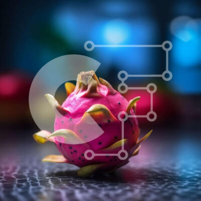 Intra Συλλεκτικό Ξύλινο Παζλ Plywood 4mm - Φρέσκο Pink Dragon Fruit στην οθόνη Σε Ξύλινο Κουτί - Διαστάσεις: 10x10 cm – 25 κομμάτια - Image 1