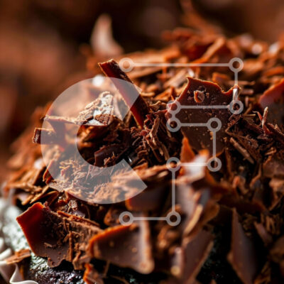 Intra Συλλεκτικό Ξύλινο Παζλ Plywood  4mm - Διάσπαρτα κομμάτια σοκολάτας στο τραπέζι Σε Ξύλινο Κουτί - Διαστάσεις: 10x10 cm – 25 κομμάτια - Image 1