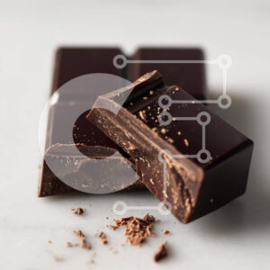 Intra Συλλεκτικό Ξύλινο Παζλ Plywood  4mm - Μπάρα μαύρης σοκολάτας με ένα κομμάτι που λείπει Σε Ξύλινο Κουτί - Διαστάσεις: 10x10 cm – 25 κομμάτια