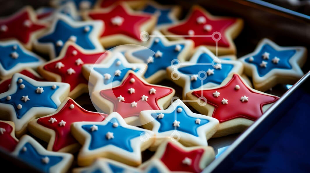 Intra Συλλεκτικό Ξύλινο Παζλ Plywood  4mm - Πατριωτικά μπισκότα σε σχήμα αστεριού έτοιμα προς κατανάλωση Σε Ξύλινο Κουτί - Διαστάσεις: 10x10 cm – 25 κομμάτια