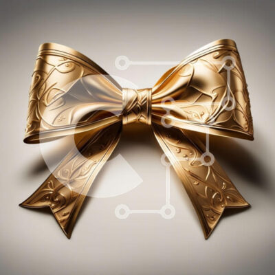 Intra Συλλεκτικό Ξύλινο Παζλ Plywood  4mm - Εκπληκτική εικόνα ενός χρυσού τόξου με περίπλοκα σχέδια Σε Ξύλινο Κουτί - Διαστάσεις: 10x10 cm – 25 κομμάτια - Image 1