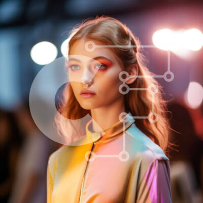 Intra Συλλεκτικό Ξύλινο Παζλ Plywood  4mm - Κομψό μοντέλο στην πασαρέλα με ζωντανή στολή και μακιγιάζ Σε Ξύλινο Κουτί - Διαστάσεις: 10x10 cm – 25 κομμάτια - Image 1