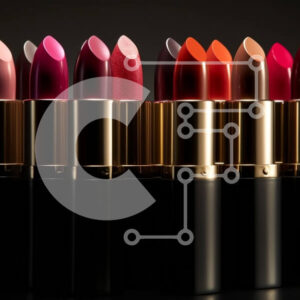 Intra Συλλεκτικό Ξύλινο Παζλ Plywood  4mm - Πανέμορφα κραγιόν σε αποχρώσεις του κόκκινου, ροζ και πορτοκαλί σε μαύρο φόντο Σε Ξύλινο Κουτί - Διαστάσεις: 10x10 cm – 25 κομμάτια