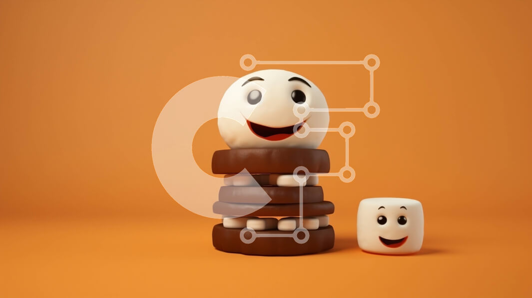 Intra Συλλεκτικό Ξύλινο Παζλ Plywood  4mm - Marshmallows καλυμμένα με σοκολάτα στοιβαγμένα το ένα πάνω στο άλλο Σε Ξύλινο Κουτί - Διαστάσεις: 10x10 cm – 25 κομμάτια