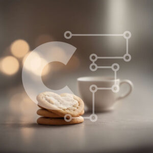 Intra Συλλεκτικό Ξύλινο Παζλ Plywood  4mm - Στοίβα μπισκότα σε σχήμα καρδιάς με φλιτζάνια καφέ Σε Ξύλινο Κουτί - Διαστάσεις: 10x10 cm – 25 κομμάτια