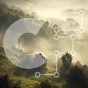 Intra Συλλεκτικό Ξύλινο Παζλ Plywood  4mm - Ονειρικό τοπίο με σιωπηλά χρώματα και συννεφιασμένο ουρανό Σε Ξύλινο Κουτί - Διαστάσεις: 10x10 cm – 25 κομμάτια