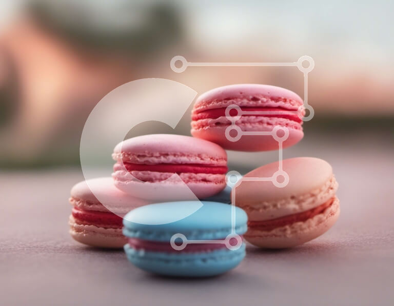 Intra Συλλεκτικό Ξύλινο Παζλ Plywood  4mm - Στοίβα από πολύχρωμα μακαρόν Σε Ξύλινο Κουτί - Διαστάσεις: 10x10 cm – 25 κομμάτια