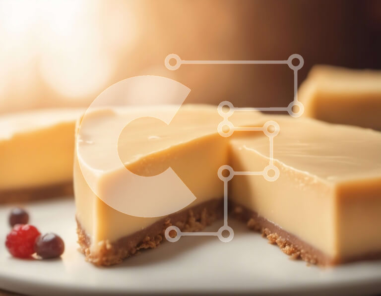 Intra Συλλεκτικό Ξύλινο Παζλ Plywood  4mm - Cheesecake με Cranberries Σε Ξύλινο Κουτί - Διαστάσεις: 10x10 cm – 25 κομμάτια