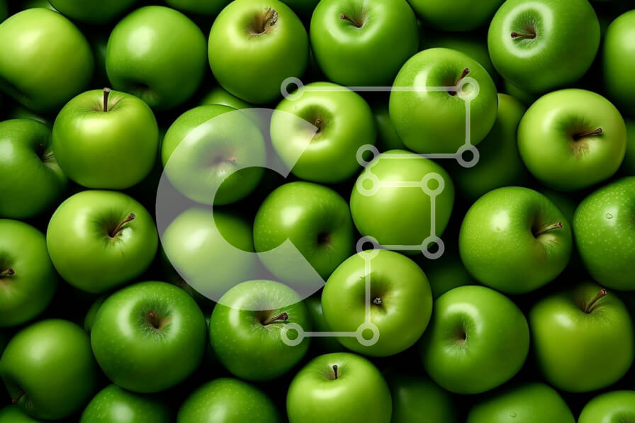 Intra Συλλεκτικό Ξύλινο Παζλ Plywood  4mm - Φρέσκα πράσινα μήλα - υψηλής ποιότητας Στοκ Φωτογραφία Σε Ξύλινο Κουτί - Διαστάσεις: 10x10 cm – 25 κομμάτια