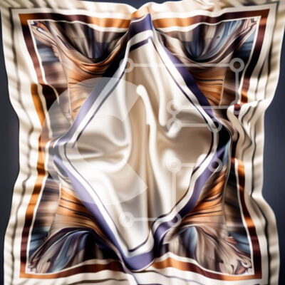 Intra Συλλεκτικό Ξύλινο Παζλ Plywood  4mm - Κομψό μεταξωτό κασκόλ με περίπλοκο γεωμετρικό σχέδιο Σε Ξύλινο Κουτί - Διαστάσεις: 10x10 cm – 25 κομμάτια - Image 1