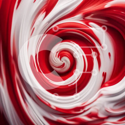 Intra Συλλεκτικό Ξύλινο Παζλ Plywood  4mm - Παιχνιδιάρικο και πολύχρωμο καραμέλα στροβιλίζεται Σε Ξύλινο Κουτί - Διαστάσεις: 10x10 cm – 25 κομμάτια - Image 1