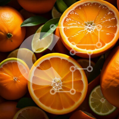 Intra Συλλεκτικό Ξύλινο Παζλ Plywood  4mm - Ζωντανή εικόνα με πορτοκάλια και λάιμ Σε Ξύλινο Κουτί - Διαστάσεις: 10x10 cm – 25 κομμάτια - Image 1