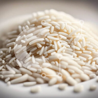 Intra Συλλεκτικό Ξύλινο Παζλ Plywood 4mm - Νόστιμη εικόνα ενός σωρού από λευκό ρύζι σε ένα πιάτο Σε Ξύλινο Κουτί - Διαστάσεις: 10x10 cm – 25 κομμάτια - Image 1