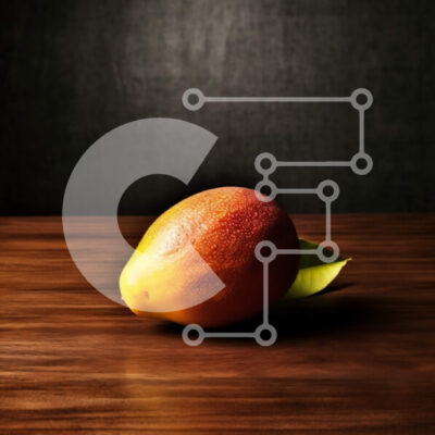 Intra Συλλεκτικό Ξύλινο Παζλ Plywood 4mm - Όμορφη εικόνα ενός ώριμου μάνγκο σε ένα ξύλινο τραπέζι Σε Ξύλινο Κουτί - Διαστάσεις: 10x10 cm – 25 κομμάτια - Image 1