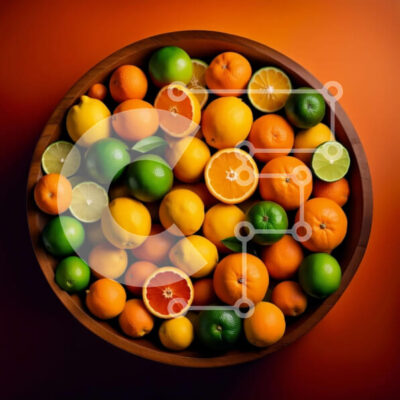 Intra Συλλεκτικό Ξύλινο Παζλ Plywood 4mm - Ζωντανό και φρέσκο μπολ με μικτά εσπεριδοειδή Σε Ξύλινο Κουτί - Διαστάσεις: 10x10 cm – 25 κομμάτια - Image 1