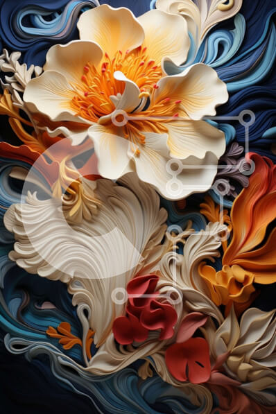 Intra Συλλεκτικό Ξύλινο Παζλ Plywood  4mm - Όμορφη εικόνα ενός πολύχρωμου λουλουδιού από κοντά Σε Ξύλινο Κουτί - Διαστάσεις: 10x10 cm – 25 κομμάτια