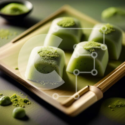 Intra Συλλεκτικό Ξύλινο Παζλ Plywood  4mm - Αφεθείτε στο ακαταμάχητο επιδόρπιο Matcha με σαντιγί Σε Ξύλινο Κουτί - Διαστάσεις: 10x10 cm – 25 κομμάτια - Image 1