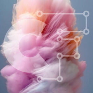 Intra Συλλεκτικό Ξύλινο Παζλ Plywood  4mm - Όμορφη εικόνα ενός σύννεφου καραμέλας βαμβακιού στον ουρανό Σε Ξύλινο Κουτί - Διαστάσεις: 10x10 cm – 25 κομμάτια