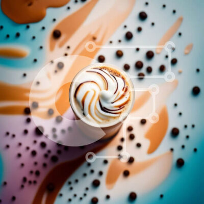 Intra Συλλεκτικό Ξύλινο Παζλ Plywood  4mm - Αφεθείτε σε μια γλυκιά απόλαυση - Καφές με σαντιγί και τσιπς σοκολάτας Σε Ξύλινο Κουτί - Διαστάσεις: 10x10 cm – 25 κομμάτια - Image 1