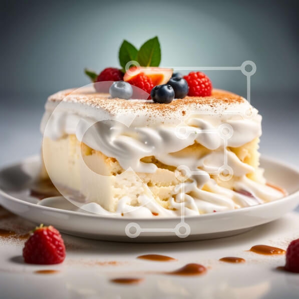 Intra Συλλεκτικό Ξύλινο Παζλ Plywood  4mm - Λαχταριστό Cheesecake με σαντιγί και φράουλες Σε Ξύλινο Κουτί - Διαστάσεις: 10x10 cm – 25 κομμάτια