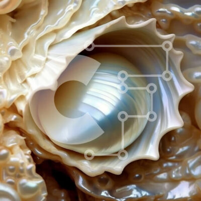 Intra Συλλεκτικό Ξύλινο Παζλ Plywood  4mm - Εκπληκτική εικόνα ενός μαργαριταριού στρειδιού με ένα όμορφο μαργαριτάρι μέσα Σε Ξύλινο Κουτί - Διαστάσεις: 10x10 cm – 25 κομμάτια - Image 1