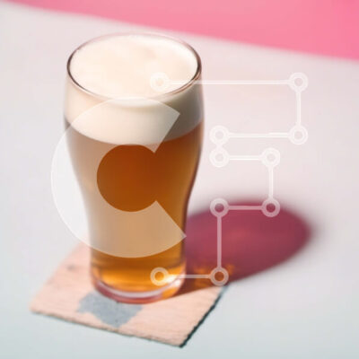 Intra Συλλεκτικό Ξύλινο Παζλ Plywood  4mm - Ποτήρι μπύρα στο σουβέρ Σε Ξύλινο Κουτί - Διαστάσεις: 10x10 cm – 25 κομμάτια - Image 1