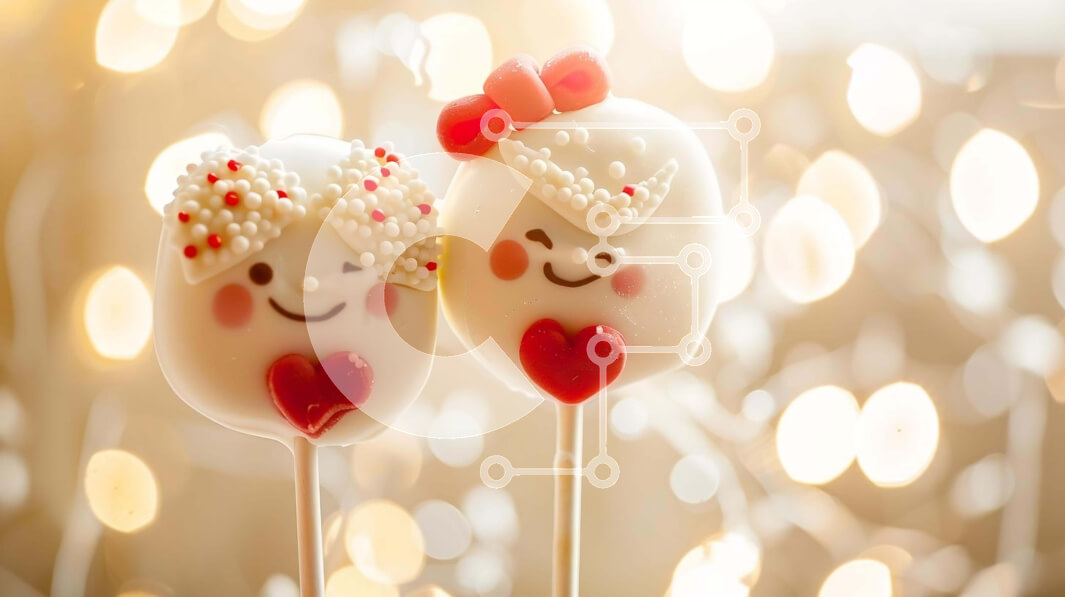 Intra Συλλεκτικό Ξύλινο Παζλ Plywood  4mm - Cake Pops με θέμα την αγάπη για ρομαντικές γιορτές Σε Ξύλινο Κουτί - Διαστάσεις: 10x10 cm – 25 κομμάτια