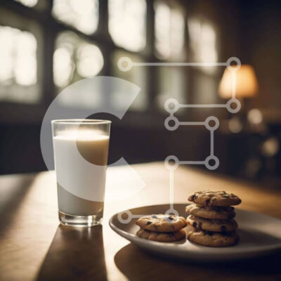 Intra Συλλεκτικό Ξύλινο Παζλ Plywood  4mm - Γάλα και μπισκότα με άδειο πιάτο και λάμπα Σε Ξύλινο Κουτί - Διαστάσεις: 10x10 cm – 25 κομμάτια - Image 1